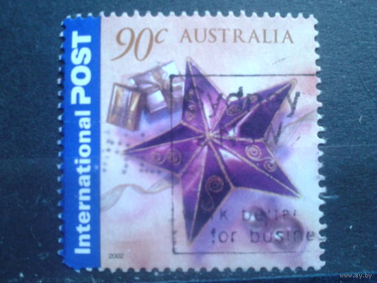 Австралия 2002 Поздравительная марка Михель-1,2 евро гаш
