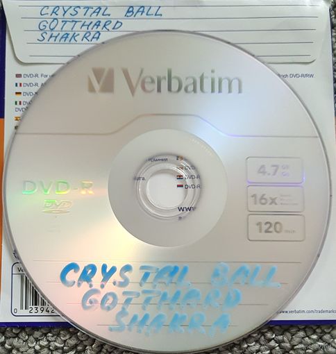 DVD MP3 дискография CRYSTAL BALL, GOTTHARD, SHAKRA - 1 DVD