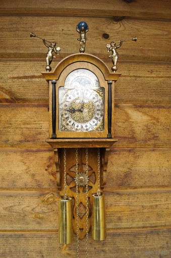 Старинные Голландские Настенные Часы Warmink, механизм FHS Germany.
