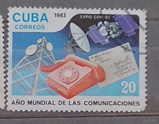 Космос конверты на марках марки на марках почта Куба 1983 год  лот 1048