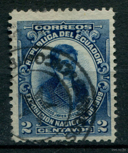 Эквадор - 1909г. - Эухенио Эспехо, 2 с - 1 марка - гашёная. Без МЦ!