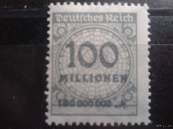 Германия 1923 Стандарт  100 миллионов**