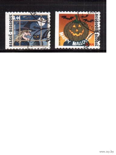 Бельгия-2004(Мих.3373-3374) , гаш. , Хэллоуин,