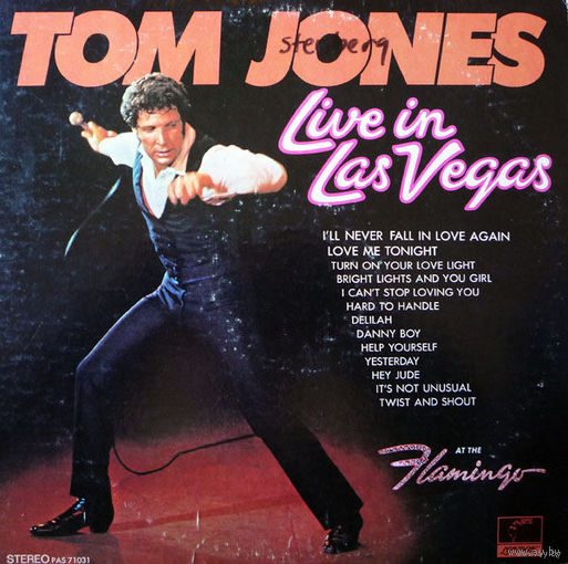 LP Tom Jones - Live In Las Vegas (1969) Lounge, Pop Rock