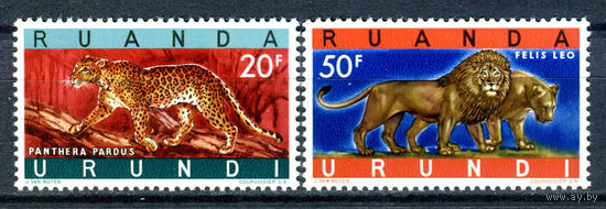 Руанда-Урунди - 1961г. - Фауна - полная серия, MNH [Mi 180-181] - 2 марки