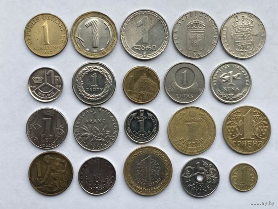 Набор европейских монет -1(единомышленники ) одним лотом