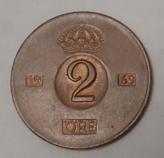 Швеция 2 эре, 1969 (14-4-15)