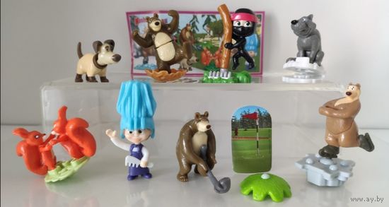 Серия игрушек из киндера Маша и медведь ( Все вкладыши)