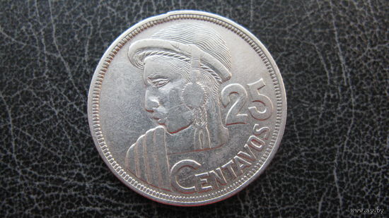 Гватемала 25 сентаво 1950 ( серебро )