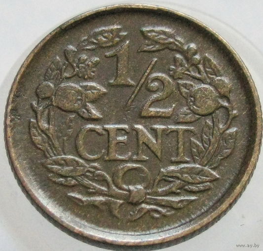 Нидерланды 1/2 цента 1936 ТОРГ уместен  (246) распродажа коллекции