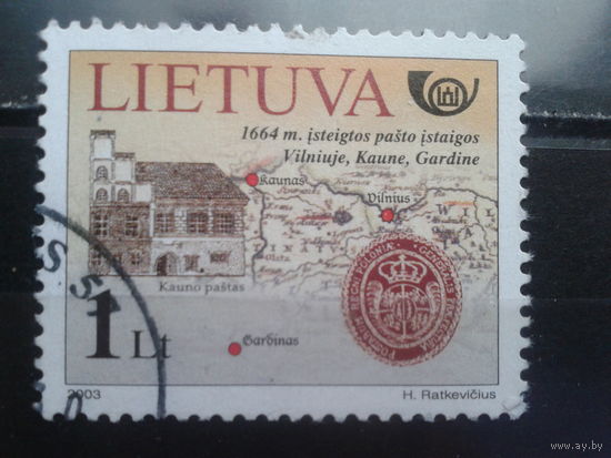 Литва 2003 Мстория почты