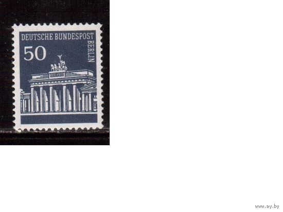Германия(Берлин)-1966,(Мих. 289)  ** , Стандарт, Архитектура, Бранденбургские ворота