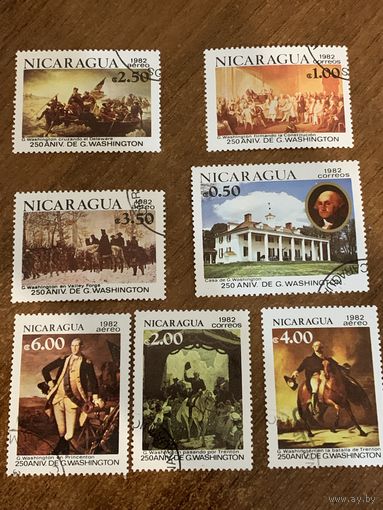 Никарагуа 1982. 250 годовщина со дня рождения Джорджа Вашингтона. Полная серия