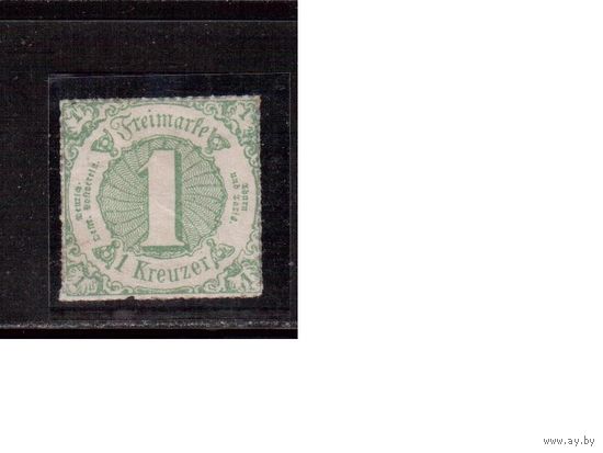 Германия-1865,(Мих.41) *  , Старые Германские Земли, Фискальные марки