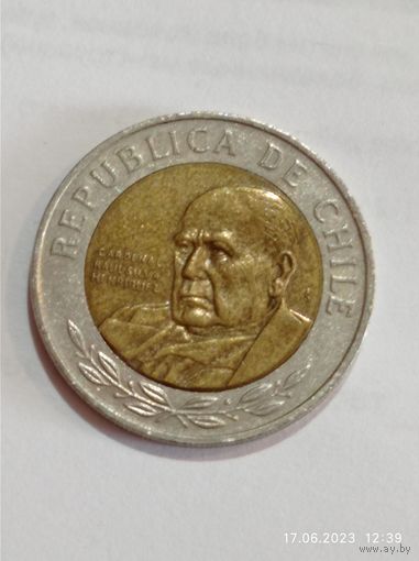 Чили 500 песо 2008 года .