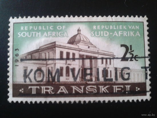 ЮАР 1963 здание парламента в анклаве Транскей