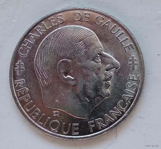 Франция 1 франк, 1988 30 лет Пятой Республике 4-14-15