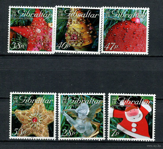 Гибралтар - 2004 - Рождество и Новый год - [Mi. 1111-1116] - полная серия - 6 марок. MNH.