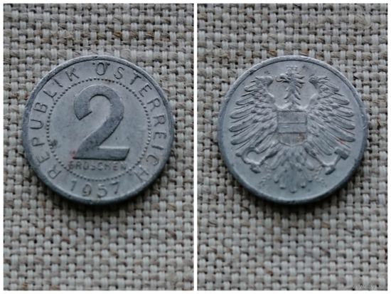 Австрия  2 гроша 1957