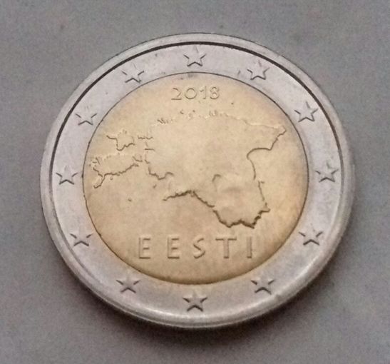2 евро, Эстония 2018 г., AU