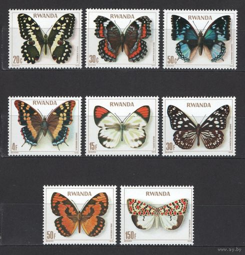 Руанда.1978. Фауна. Бабочки