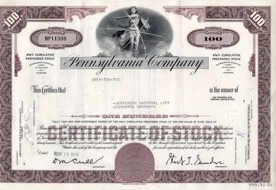 Pennsylvania Company, США (коричн.)