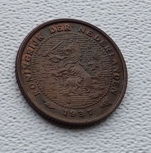 Нидерланды 1/2 цента, 1937 (самая редкая из типа) 3-14-63