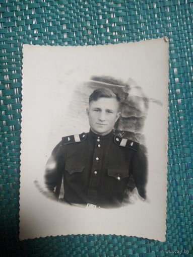 Фотография. Сержант танкист. 1951 год.