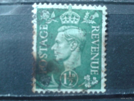 Англия 1951 Король Георг 6  1,5 пенса