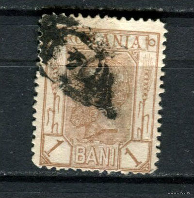 Румыния - 1893/1898 - Король Румынский Кароль I 1B - [Mi.99Y] - 1 марка. Гашеная.  (LOT E52)