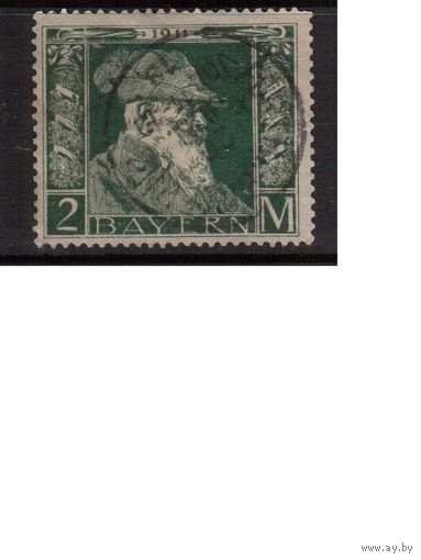 Германия(Бавария)-1911,(Мих.87)  гаш.  , тип. II,   Принц-регент Леопольд(кат.= 15,0 е),