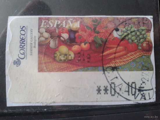 Испания 2003 Автоматная марка Натюрморт 0,40 евро Михель-2,0 евро гаш