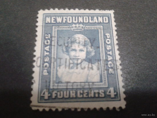 Ньюфаунленд колония Англии 1938 принцесса Елизавета
