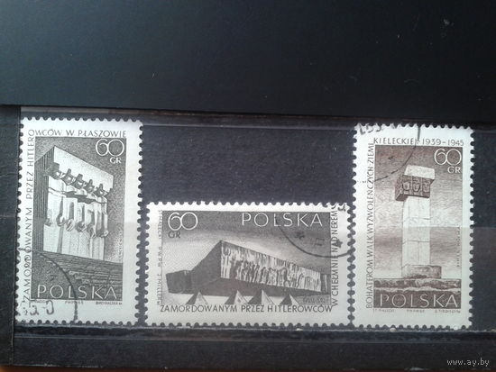 Польша 1965 Памятники жертвам фашизма, полная серия