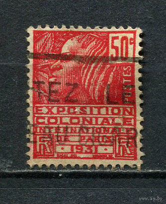 Франция - 1930 - Международная колониальная выставка 50С - (есть надрыв) - [Mi.259] - 1 марка. Гашеная.  (Лот 58EG)-T2P8