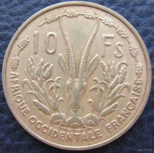 1к Фр. Западная Африка 10 франков 1956 ТОРГ уместен  распродажа коллекции