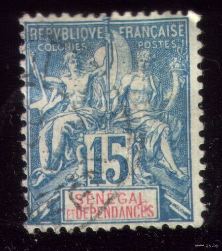 1 марка 1892 год Сенегал 13