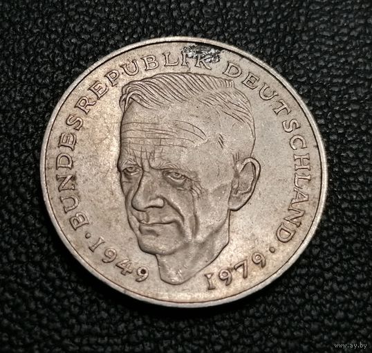 2 марки 1989 Курт Шумахер 30 лет Федеративной Республике "D" - Мюнхен