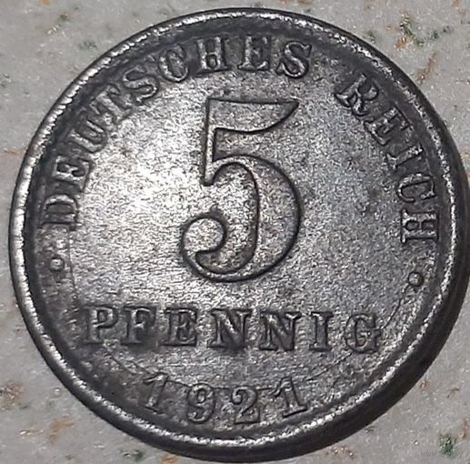 Германия 5 пфеннигов, 1921