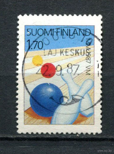 Финляндия - 1987 - Спорт. Боулинг - [Mi. 1015] - полная серия - 1 марка. Гашеная.  (Лот 157BE)