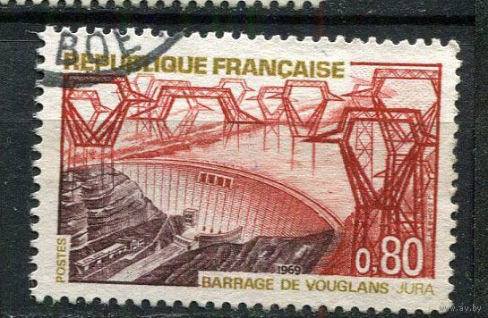 Франция - 1969 - Туризм. Архитектура 0,80Fr - [Mi.1652] - 1 марка. Гашеная.  (Лот 24CD)