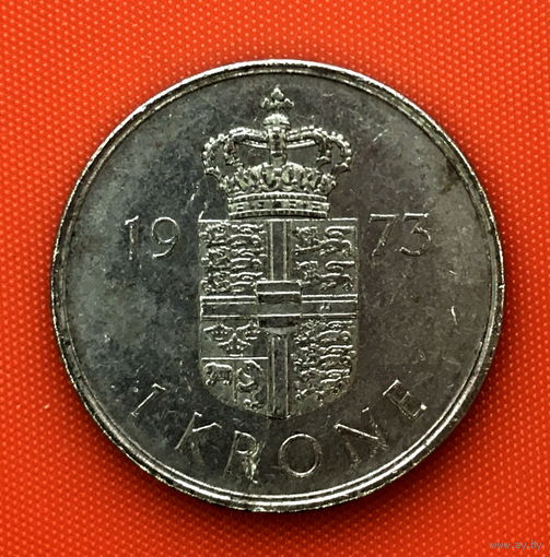 111-15 Дания, 1 крона 1973 г.