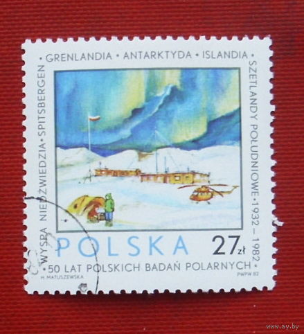 Польша. Полярные исследования. Антарктида. ( 1 марка ) 1982 года. 3-9.