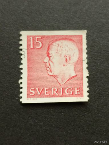 Швеция 1961. Король Швеции Густав VI Адольф
