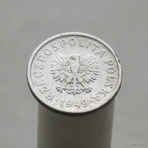 Польша 10 грошей 1949  Алюминий