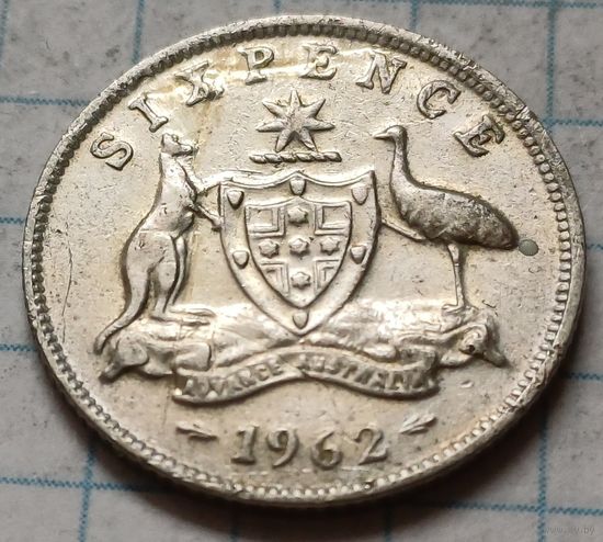 Австралия 6 пенсов, 1962      ( 2-5-7 )