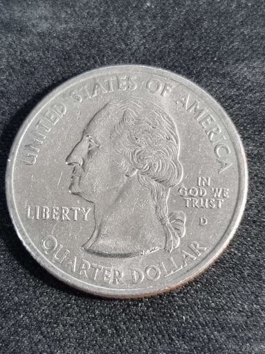 США 25 центов 2002 Луизиана D