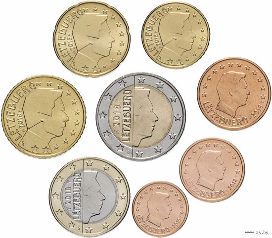 Люксембург годовой набор евро 2018 г UNC