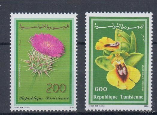 [1487] Тунис 1990. Флора.Цветы.Орхидеи и др. MNH