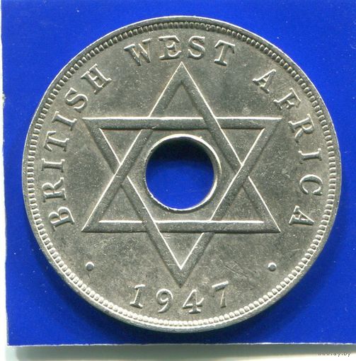 Британская Западная Африка 1 пенни 1947 KN